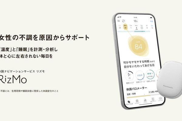 パナソニック、体調ナビゲーションサービス「RizMo（リズモ）」を開始 画像